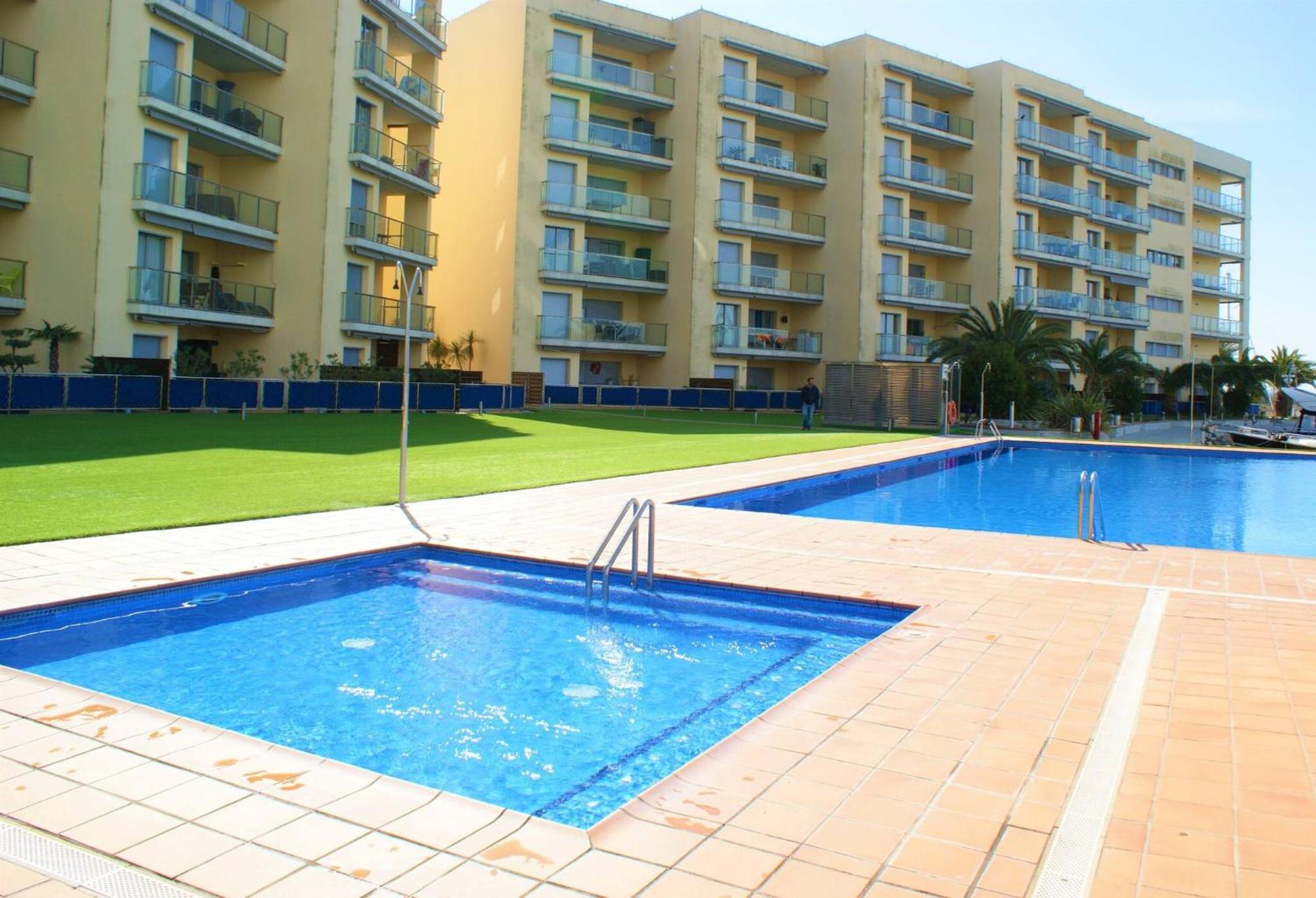 Precioso Piso Con Vista Al Canal Y Piscina En Roses Av-69 Exterior foto